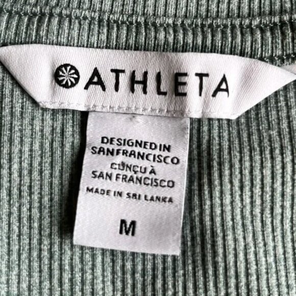 Athleta Uptempo Ribbed Henley Top M - Picture 6 of 8